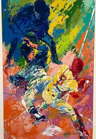 LeRoy Neiman (American, 1921-2012), Sliding Home, Serigraph