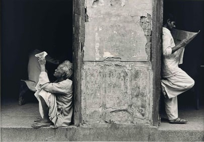 Ananta Dasa (b. 1960) Morning Newspaper, Vrindavana, India, Ca. 1999, Gelatin Silver Print