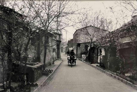 Jo Farrell, Beijing Hutongs, China, 1998, Photograph: Jo Farrell, Beijing Hutongs, China, 1998, Photograph Print. Signed and dated on mount. Edition 6/25. As framed approximately 28.25W x 22.25H x 1.5D in. Sight approximately 18.75W x 12.375H in.