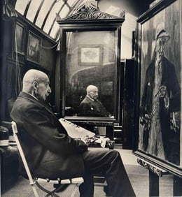Fritz Eschen (German, 1900-1964), Portrait Of Artist Max Liebermann, Gelatin Silver Print