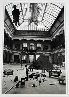 Barbara Klemm (German, b. 1939), Portrait Of Artist Joseph Beuys, Gelatin Silver Print: Barbara Klemm (German, b. 1939), Portrait Of Artist Joseph Beuys, Gelatin Silver Print. Signed and titled with artist's stamp on verso. Sheet approximately 16.0H x 11.25W in. Image approximately 15.12