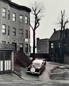 George A. Tice (American, 1938-2025), Car For Sale, Paterson, New Jersey, Gelatin Silver Print