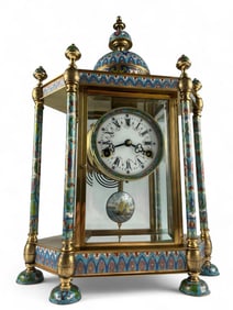 Chinese Cloisonne Mantel Clock