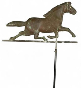Running Horse Copper Weather Vane