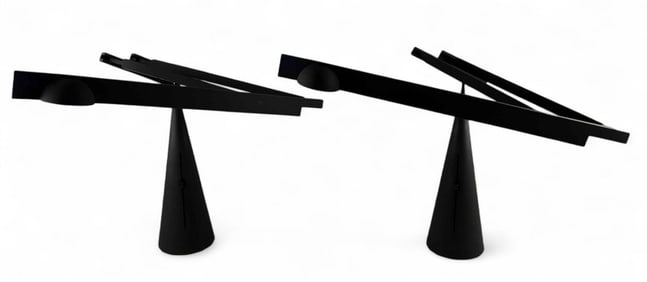Barbaglia & Colombo For Italiana Luce, Pair Of "Tabla" Lamps