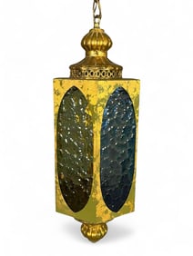 Mid Century Brass Pendant Light