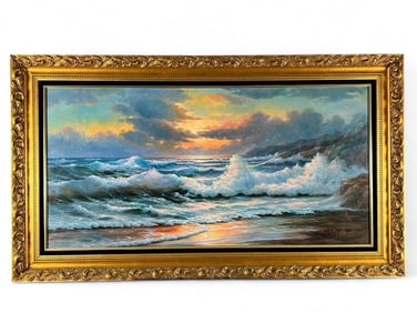 Alex Greene, Seascape, Oil On Canvas