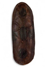 African Hide Shield, Possibly Ingessana, Sudan, Ca. Early 20th Century