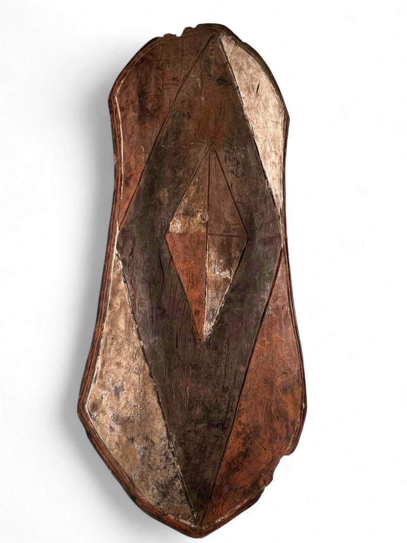 Mongo Region Polychrome Wood Shield (1 of 8)