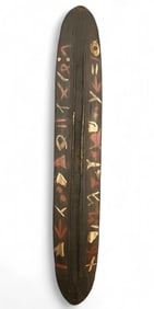 Mongo Painted Wood Shield, Northeastern Democratic Republic Of The Congo