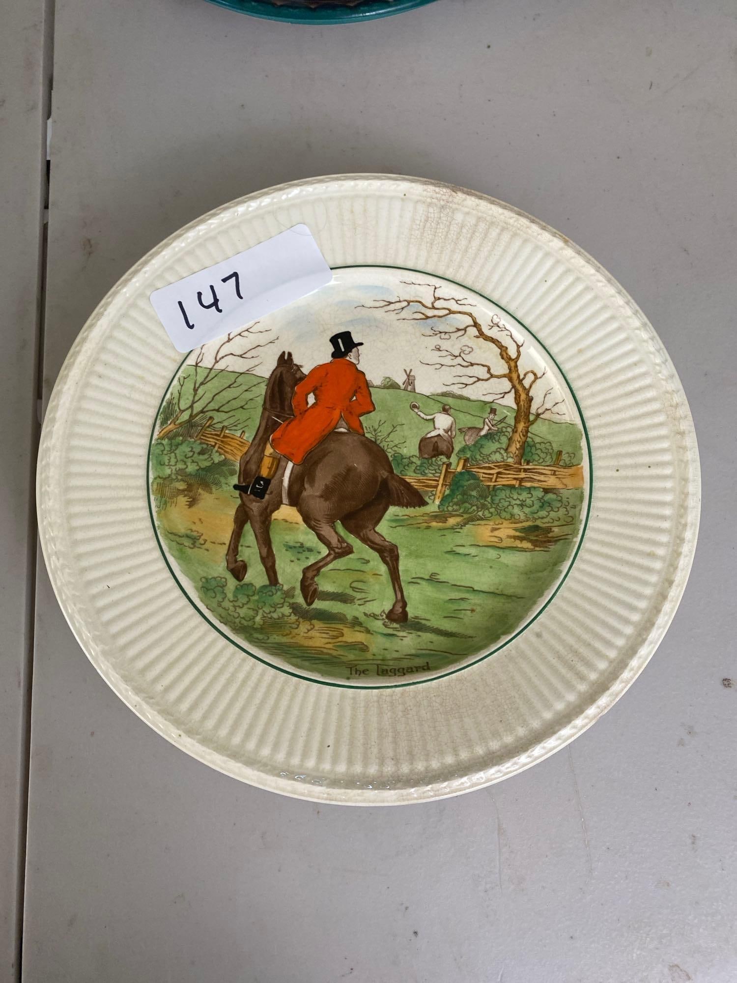 Wedgwood "Edme" Equestrian Plates: Wedgwood "Edme" equestrian plates.