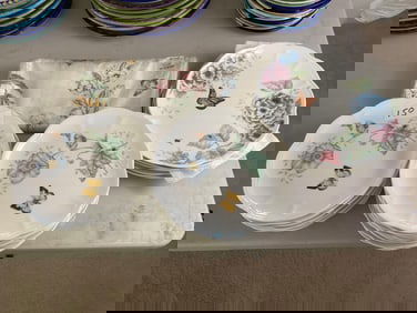 Lenox Butterfly Meadow Monarch Dinner & Salad Plates