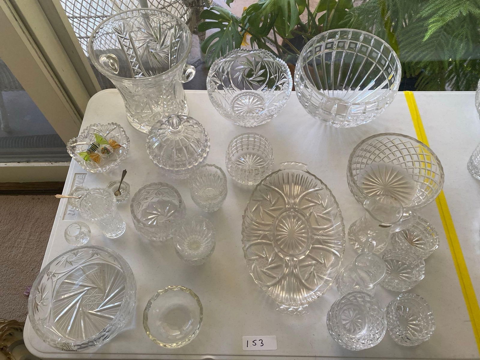 Vintage Crystal & Glassware To Include Large Cut Crystal Ice Bucket (1 of 6)