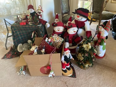 Large Lot Of Christmas Items