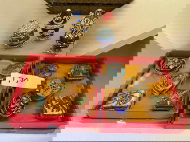 Grouping Of Enamel And Cloisonne Boxes