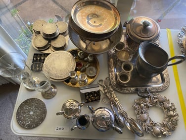 Grouping Of Silver And Silverplate Items