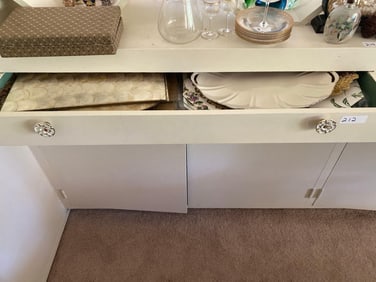 Two Drawers Of Capiz Shell And Other Placemats, Lennox Platters, And More