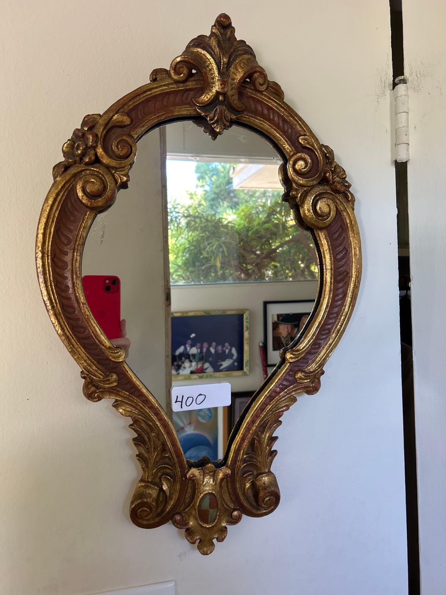 Gold Rococo Style Mirror (1 of 4)