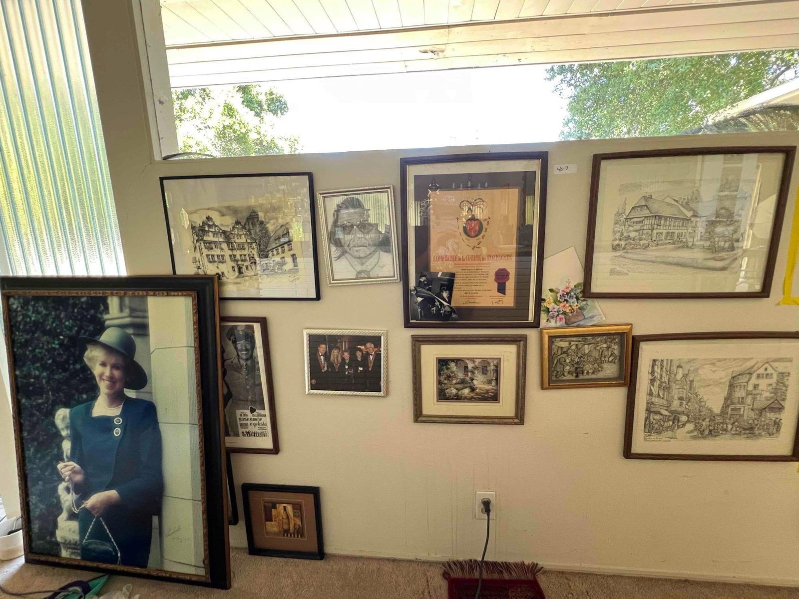 Wall Of Art & Frames: Wall of art & frames.