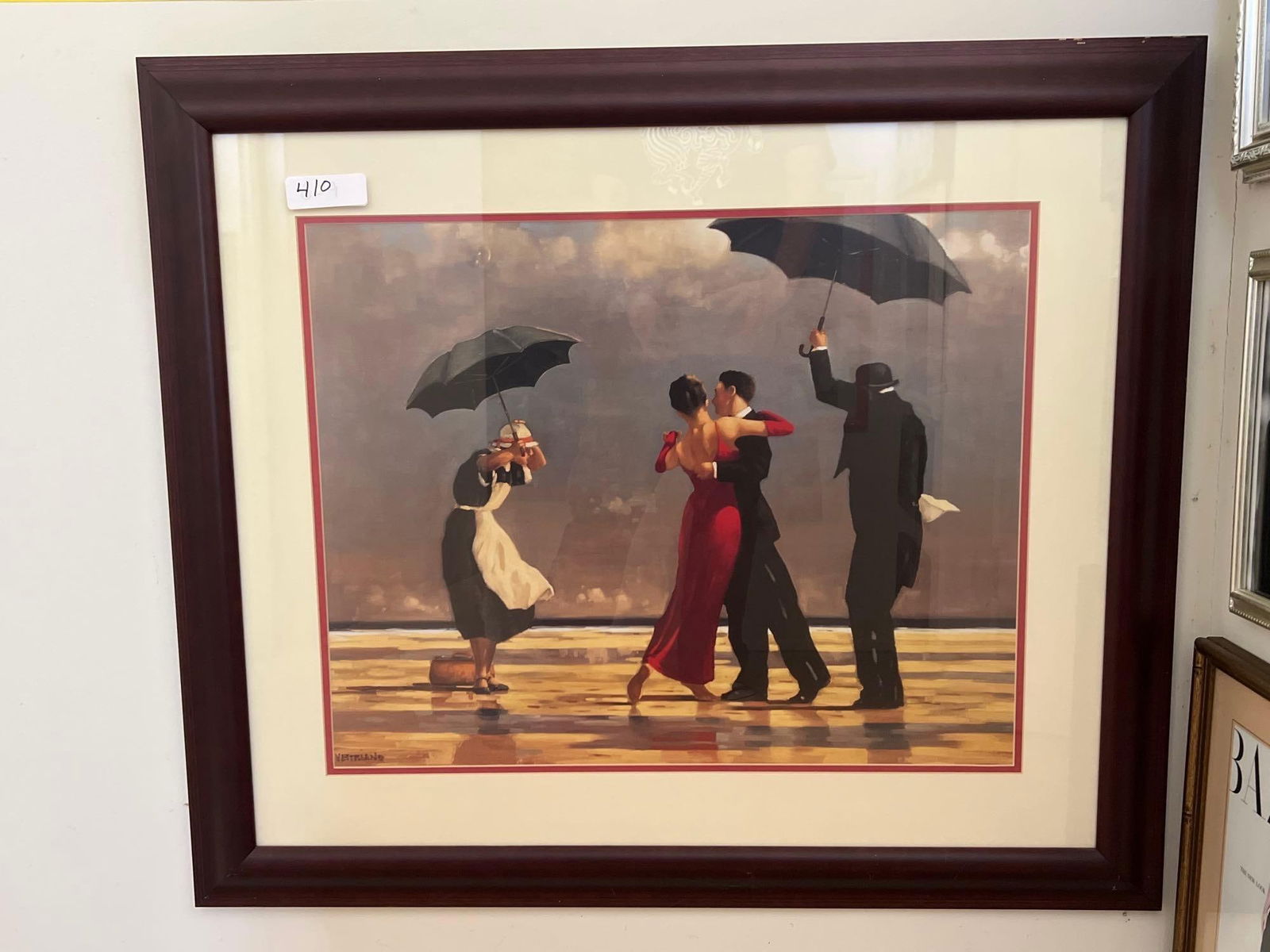The Singing Butler, Print After Jack Vettriano: The Singing Butler, print after Jack Vettriano.