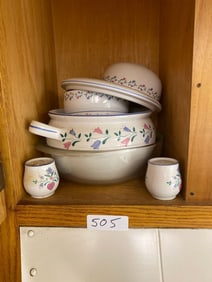 Lot Of Assorted Glassware And R. Bernarda Cook Set