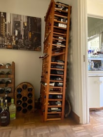 Large Wooden Wine Rack