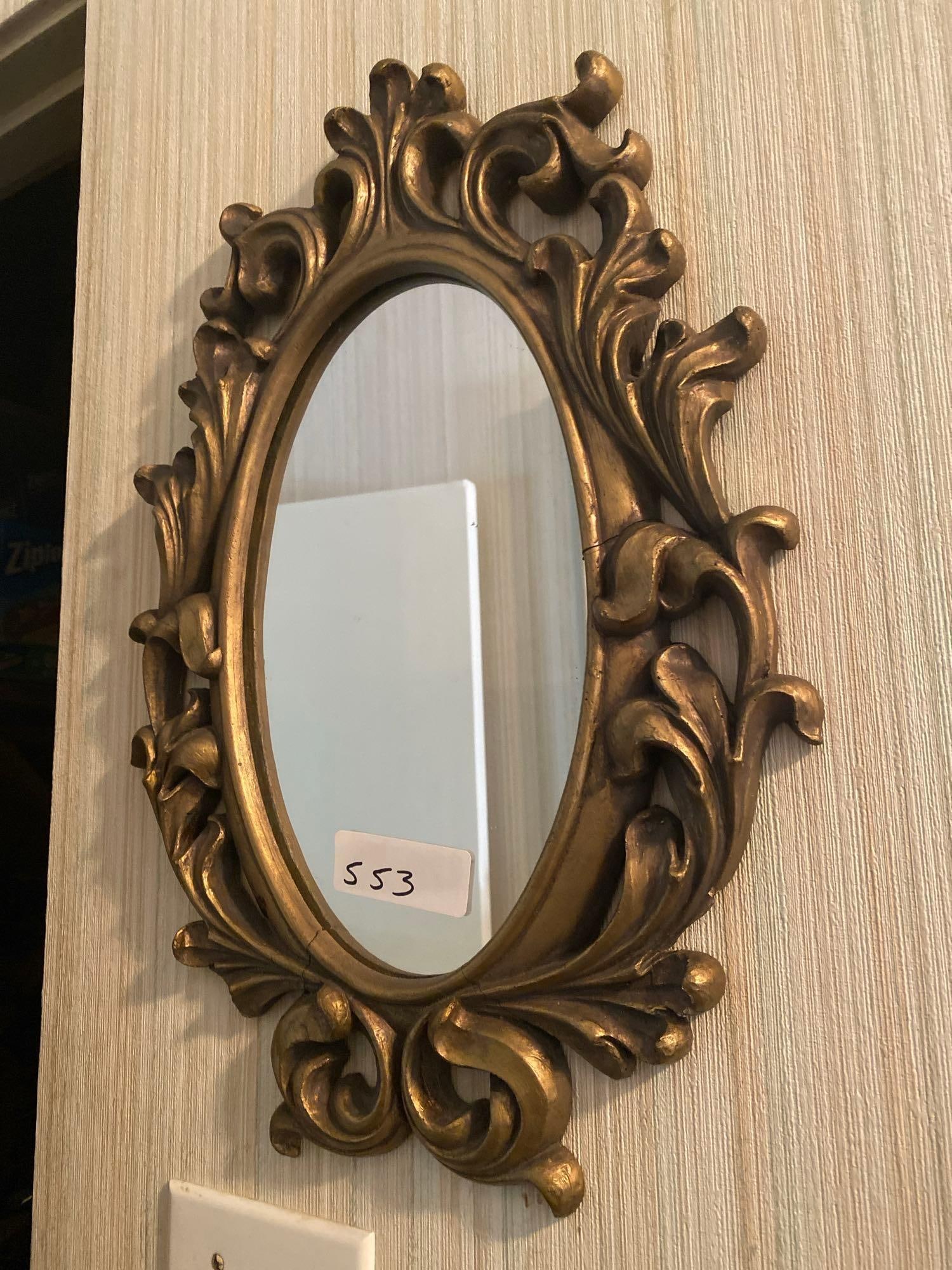 Decorative Gold Mirror (1 of 2)
