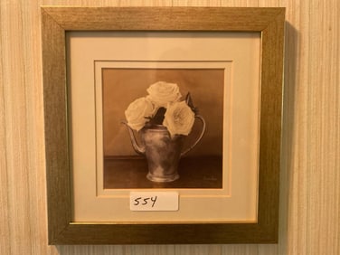 Print Of Roses In Gold Frame