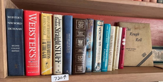 Shelf Of Books To Include Harvard University World War Ii 1943 Yearbook
