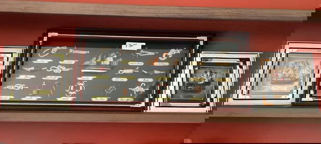 Three Nautical Themed Art Pieces To Include Half Hull Ships