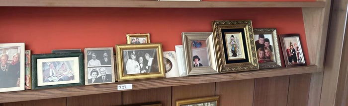 Shelf Of Photo Frames