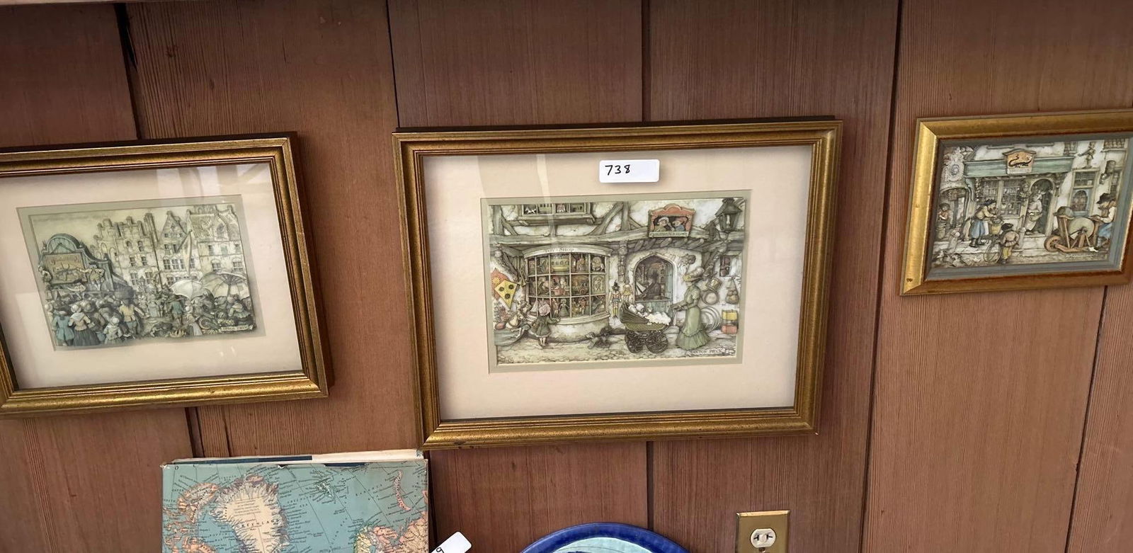 Three Anton Peck Paper Cut Out Framed Prints (1 of 4)