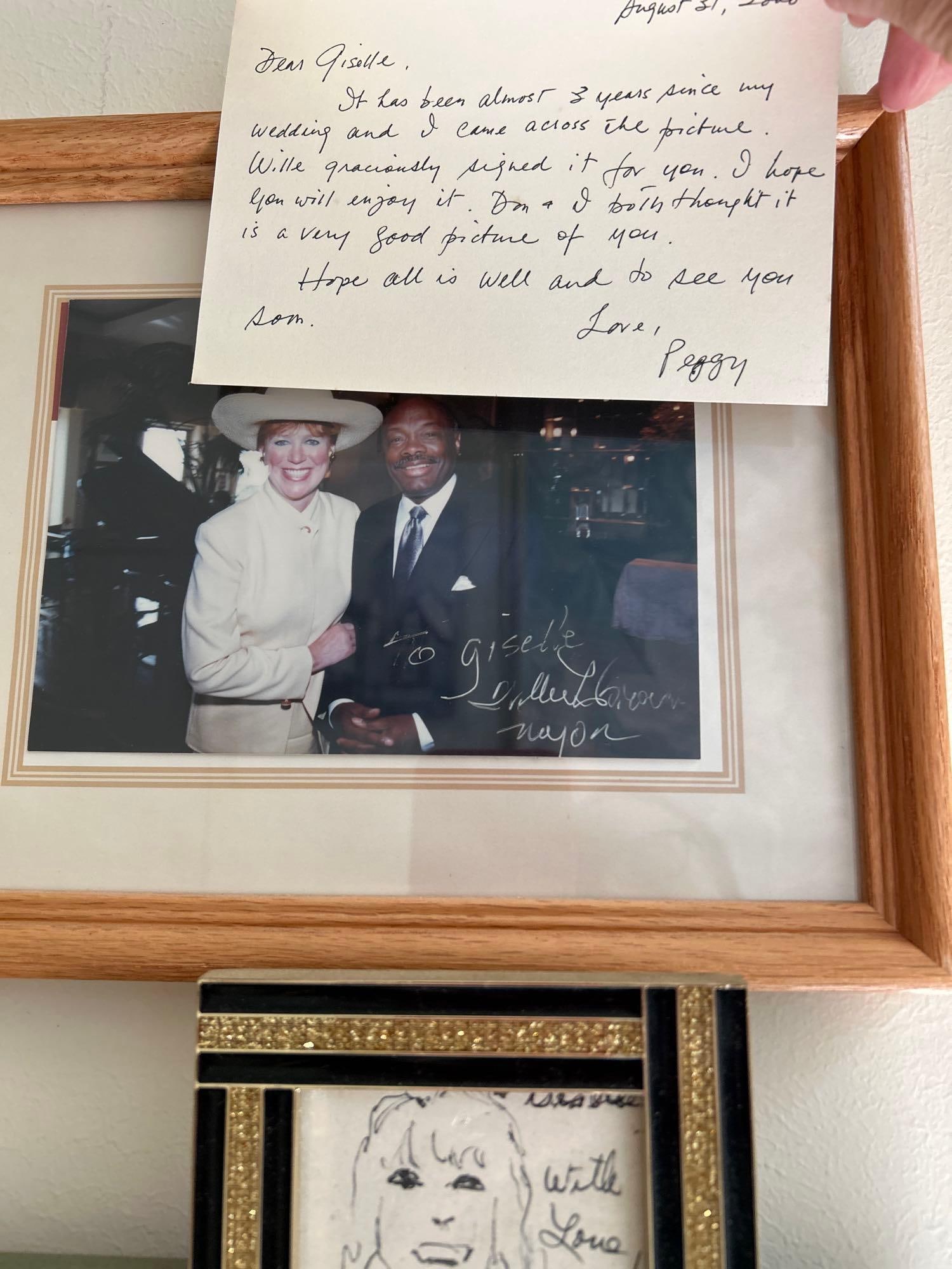 Grouping Of Photos, Art, And Autographs Including Tony Bennett And Mayor Willy Brown (1 of 11)