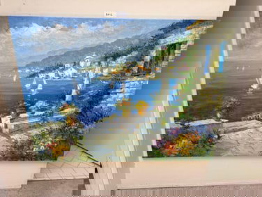 Grecian Seascape Painting On Canvas
