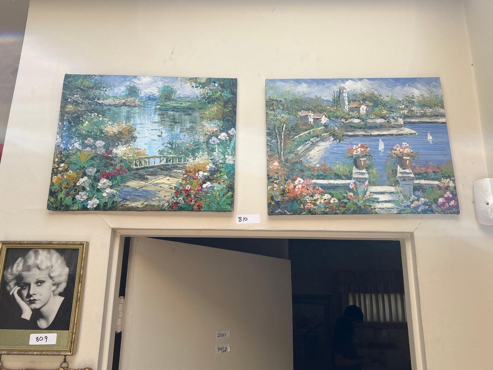 Two Acrylic Paintings.: Two acrylic paintings.