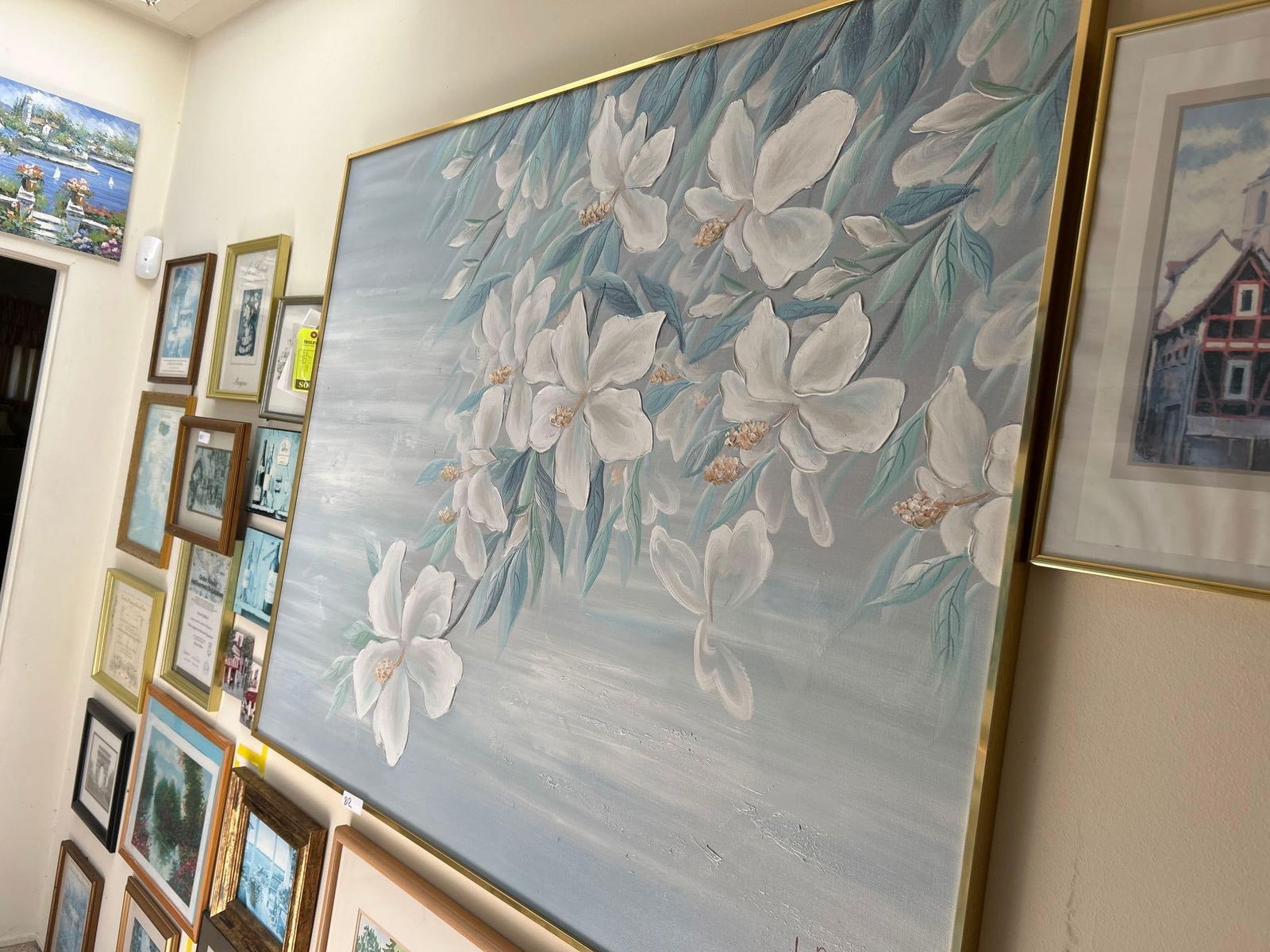 Lee Reynolds, Large Floral Painting: Lee Reynolds, large floral painting.