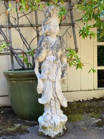 Cast Stone Guanyin Statue