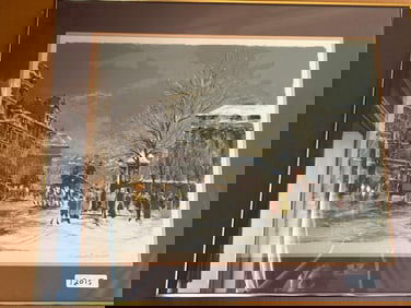 After Antoine Boulet, Paris In Winter, Limited Edition Print