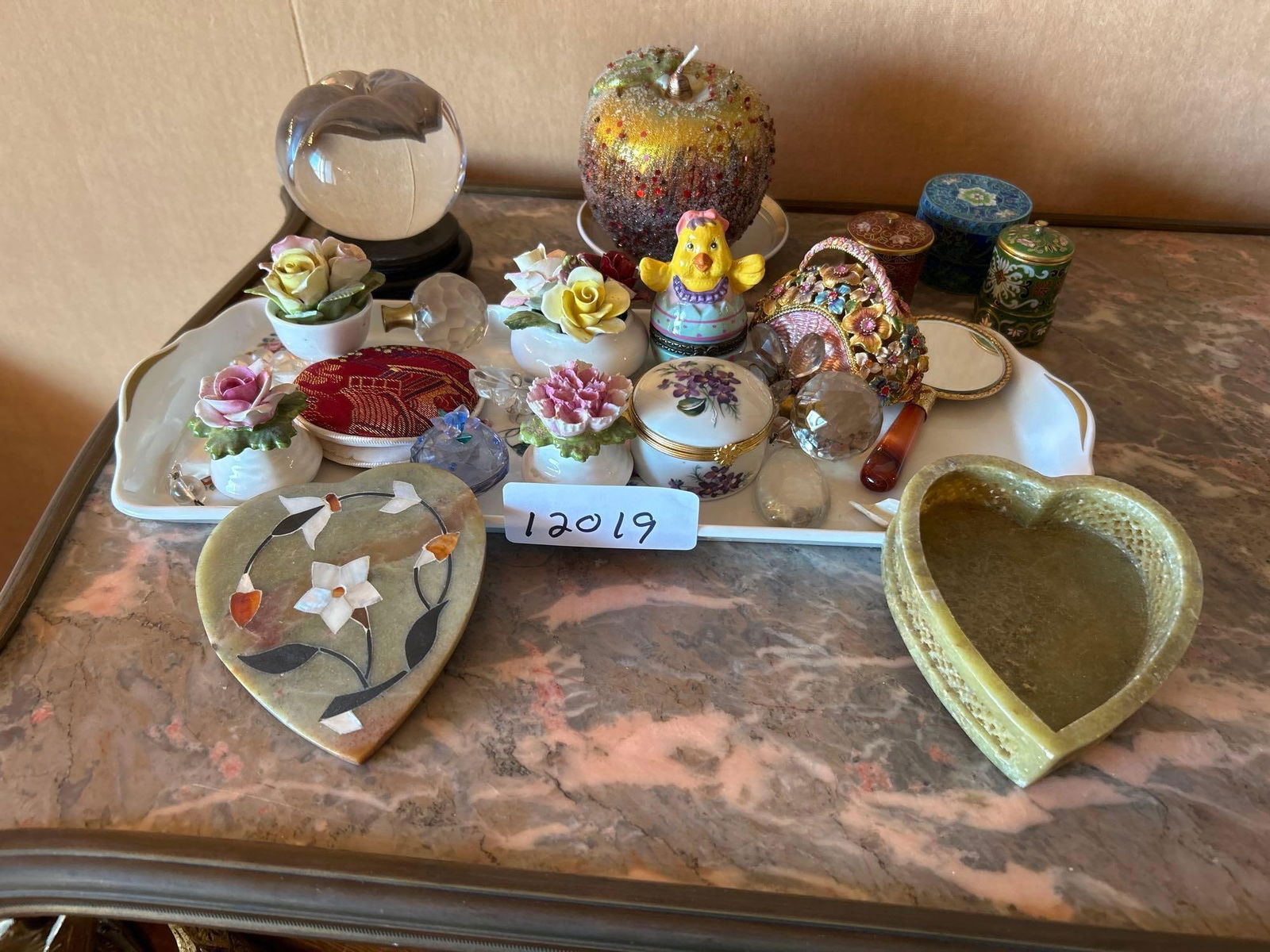 Collection Of Limoge, Crystal, Cloisonne, And More: Collection of Limoge, Crystal, Cloisonne, and more.