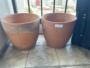 Two Large Terracotta Pots