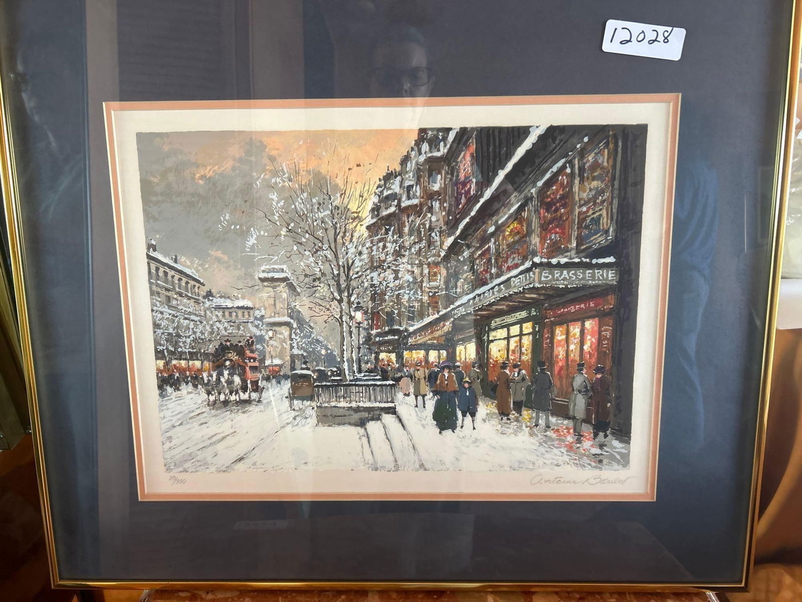 Antoine Boulet, Paris In Winter, Lithograph (1 of 3)