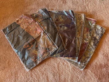 Six Pashmina Scarves New In Package
