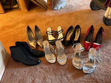 Seven Pairs Of Ladies Shoes, Including Stuart Weitzman