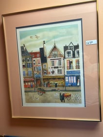 Eugene Valentin, Hotel Central, Pencil Signed Serigraph