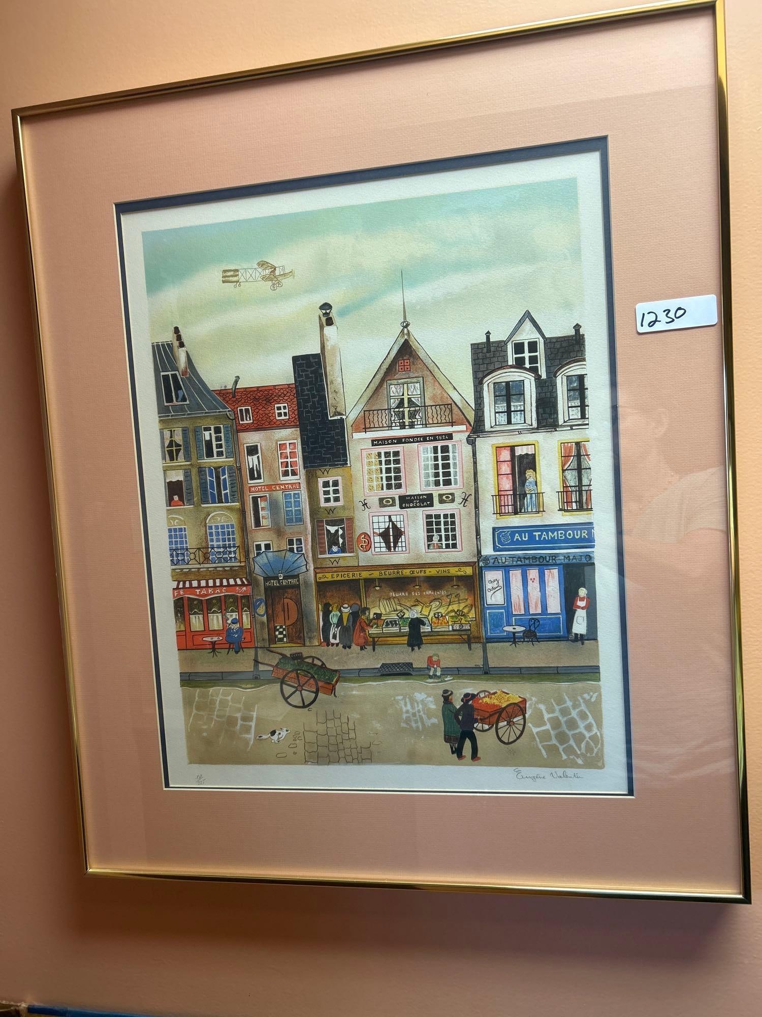 Eugene Valentin, Hotel Central, Pencil Signed Serigraph (1 of 3)