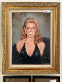 Anthony Defrange (American, 1923-1983), Portrait Of A Woman, Oil On Canvas