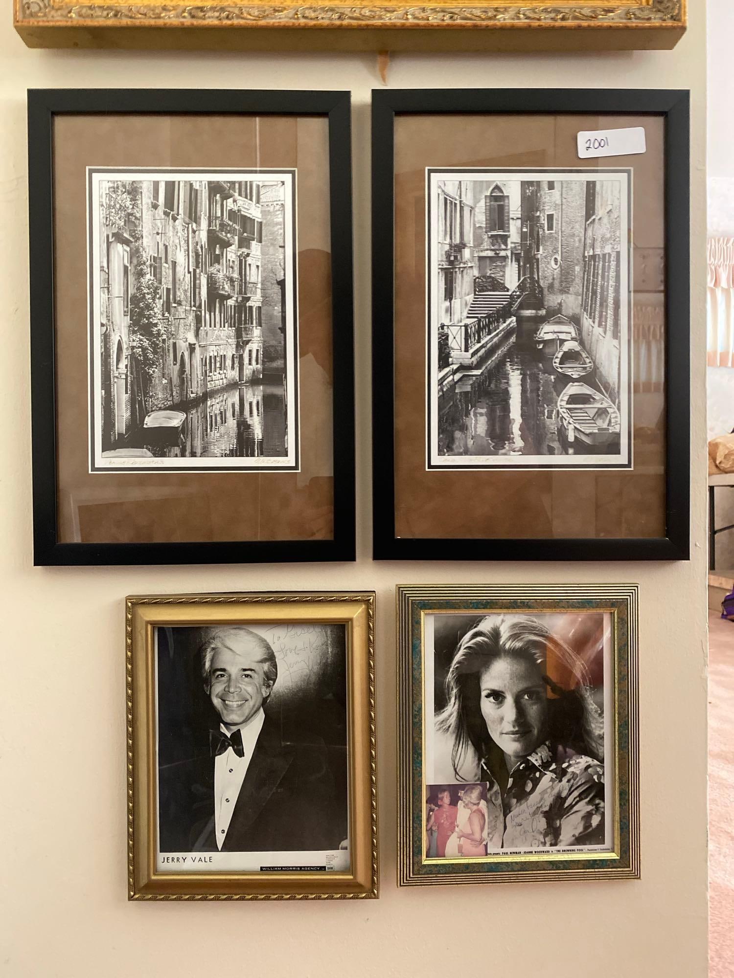Four Picture Frames With Photos: Four picture frames with photos