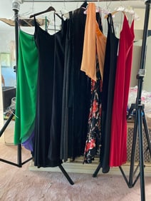 Lot Of Strappy Evening Gowns, Many Vintage Pieces