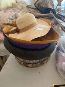 Lot Of Colorful Straw Hats