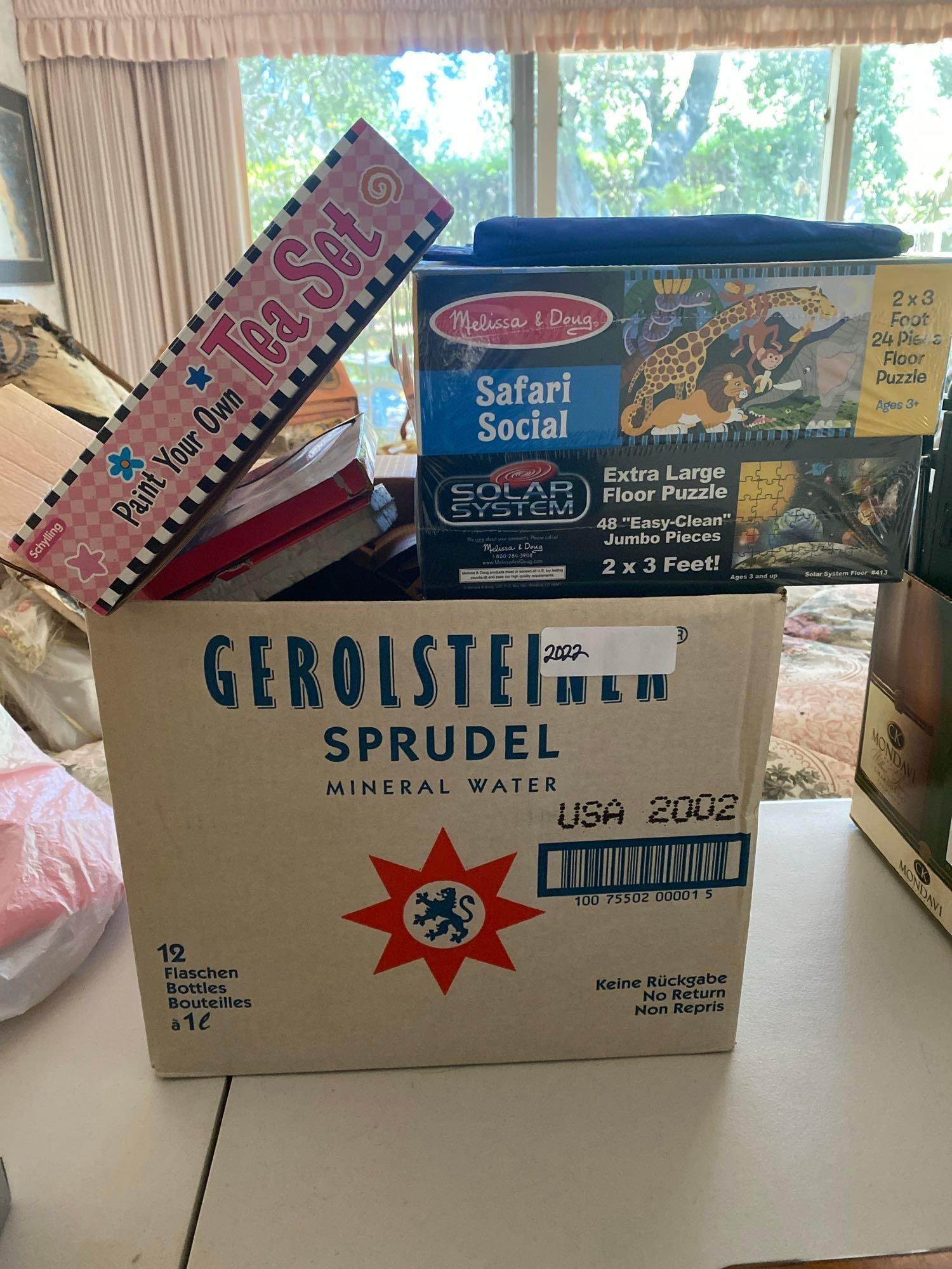 Lot Of Puzzles, Markers, Glow In The Dark Stars, And Other Children'S Items: Lot of puzzles, markers, glow in the dark stars, and other children's items.